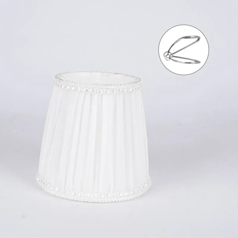 Purple Wheat fabric lampshade for crystal wall lamp in dark blue, white, and black colours