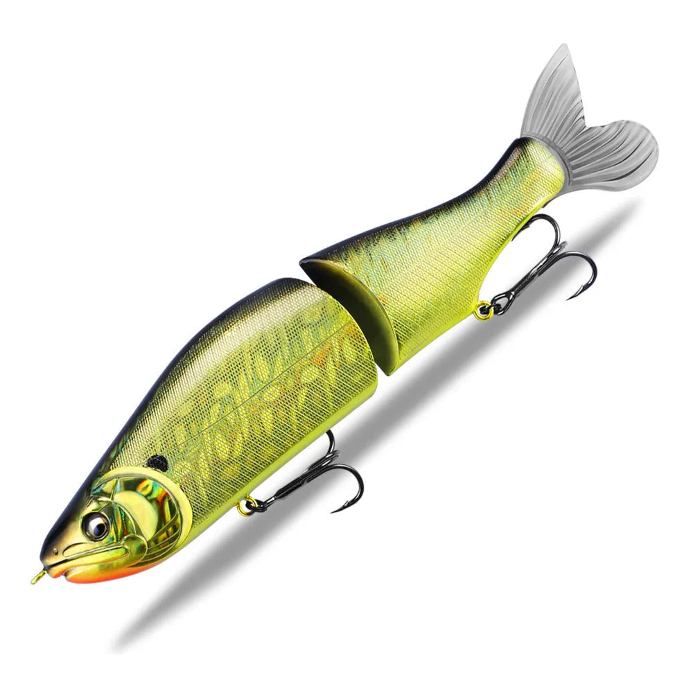 185mm plastic fishing lure with swimming action in assorted colours for bass fishing