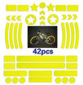 Bicycle reflective grid pattern safety tape measuring 11.5 by 21 cm in four colour options