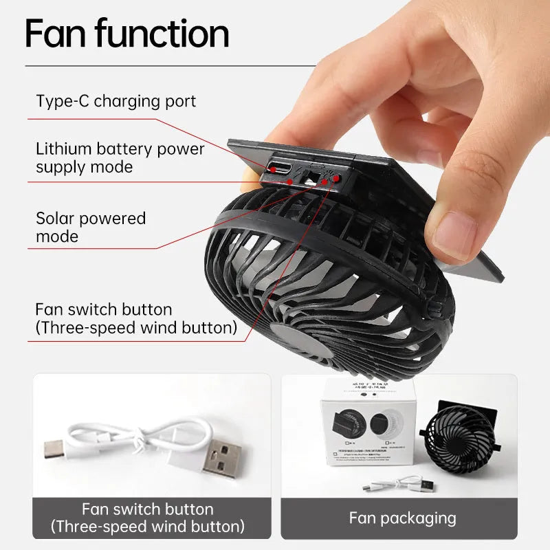 Solar-powered fan hat for outdoor fishing with adjustable design and wide sun protection brim