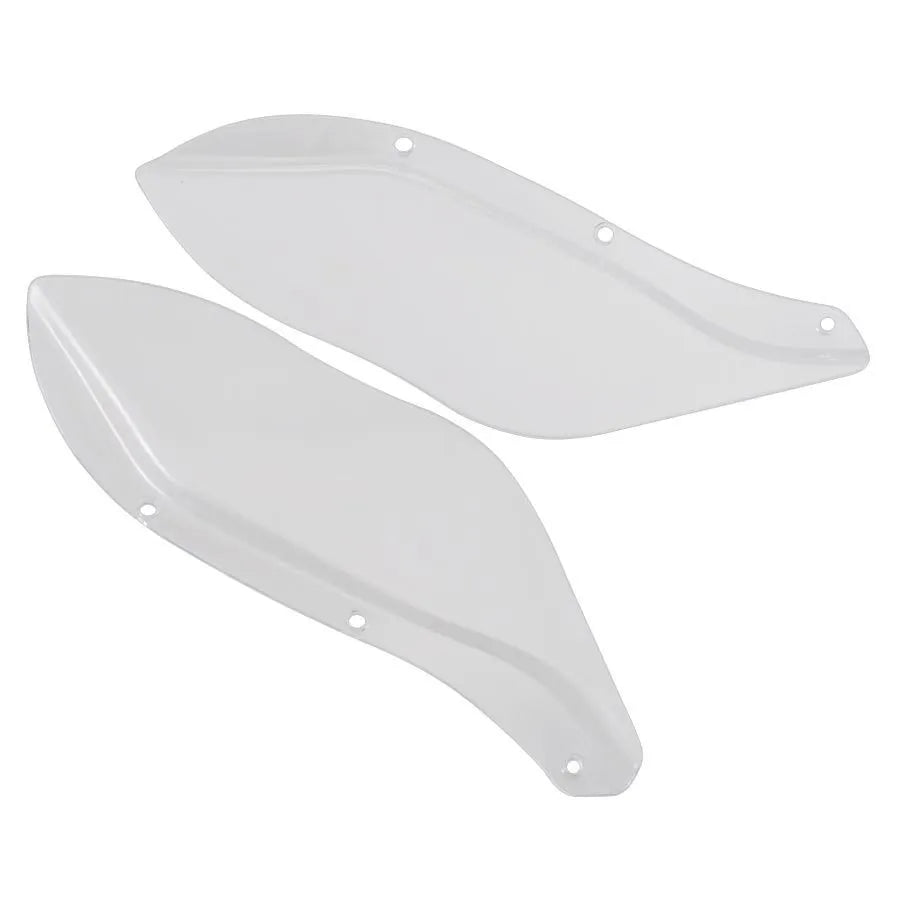 Pair of Harley-Davidson motorcycle side wing head covers in ABS plastic for Touring models
