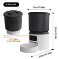 4L smart pet feeder with timing control and remote monitoring for cats and dogs