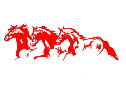 25cm by 8cm horse design car decal sticker for vehicle body decoration