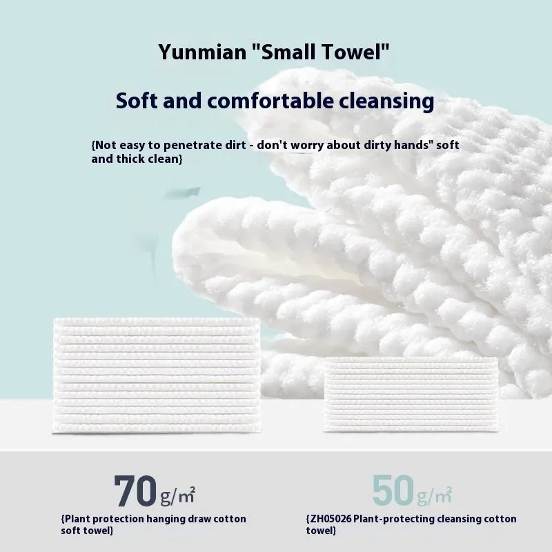 Disposable soft towel roll with 100 sheets in packaging showing viscose-polyester blend materials