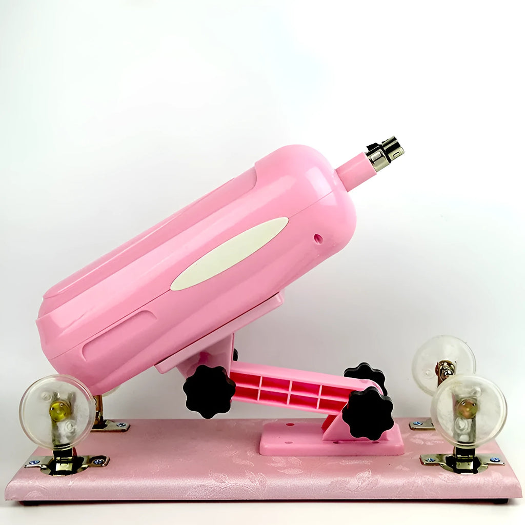 Bobb automatic telescopic thrusting sex toy in purple, black, or pink with 37cm length