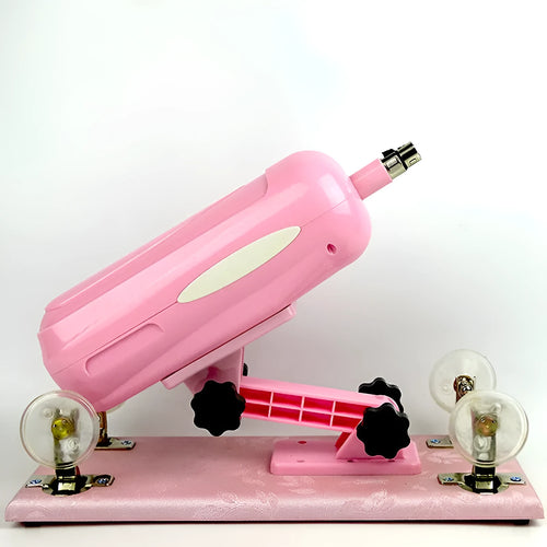 Bobb automatic telescopic thrusting sex toy in purple, black, or pink with 37cm length