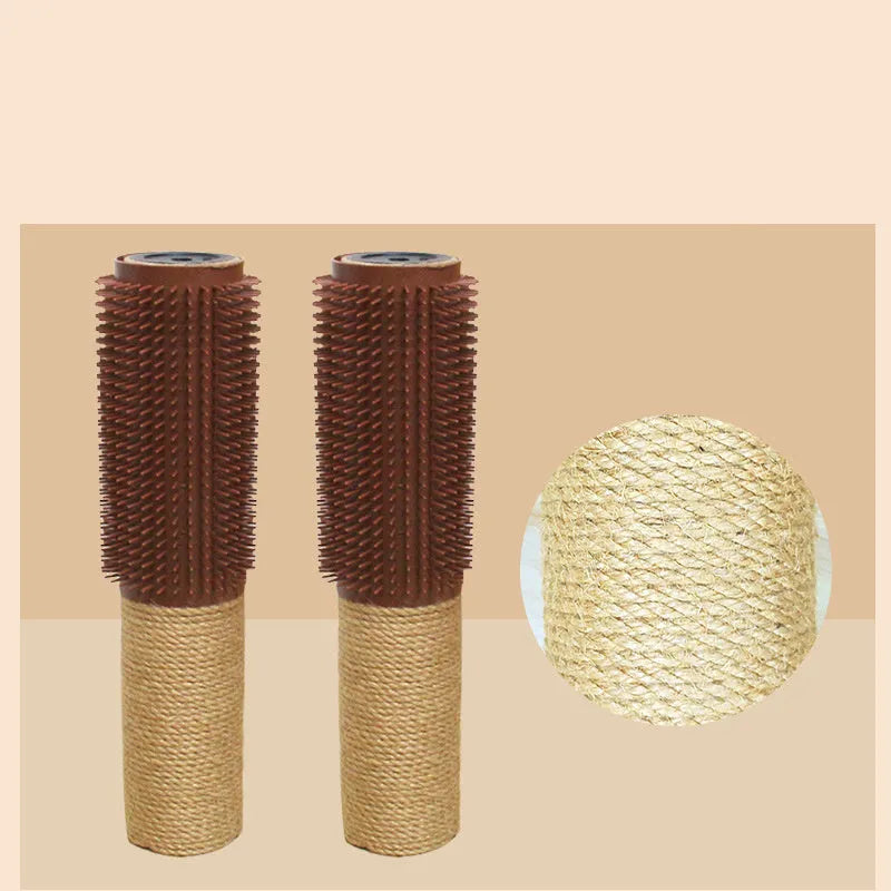 30cm tall sisal scratching post for cats with vertical design and sisal rope surface