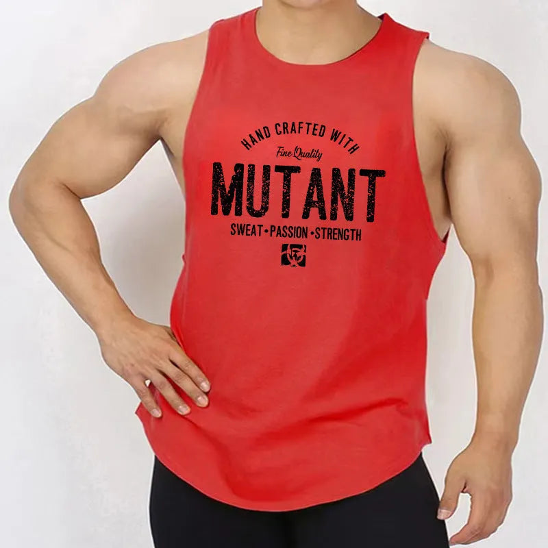 Loose fit training vest sleeveless shirt for gym workouts in multiple colour options