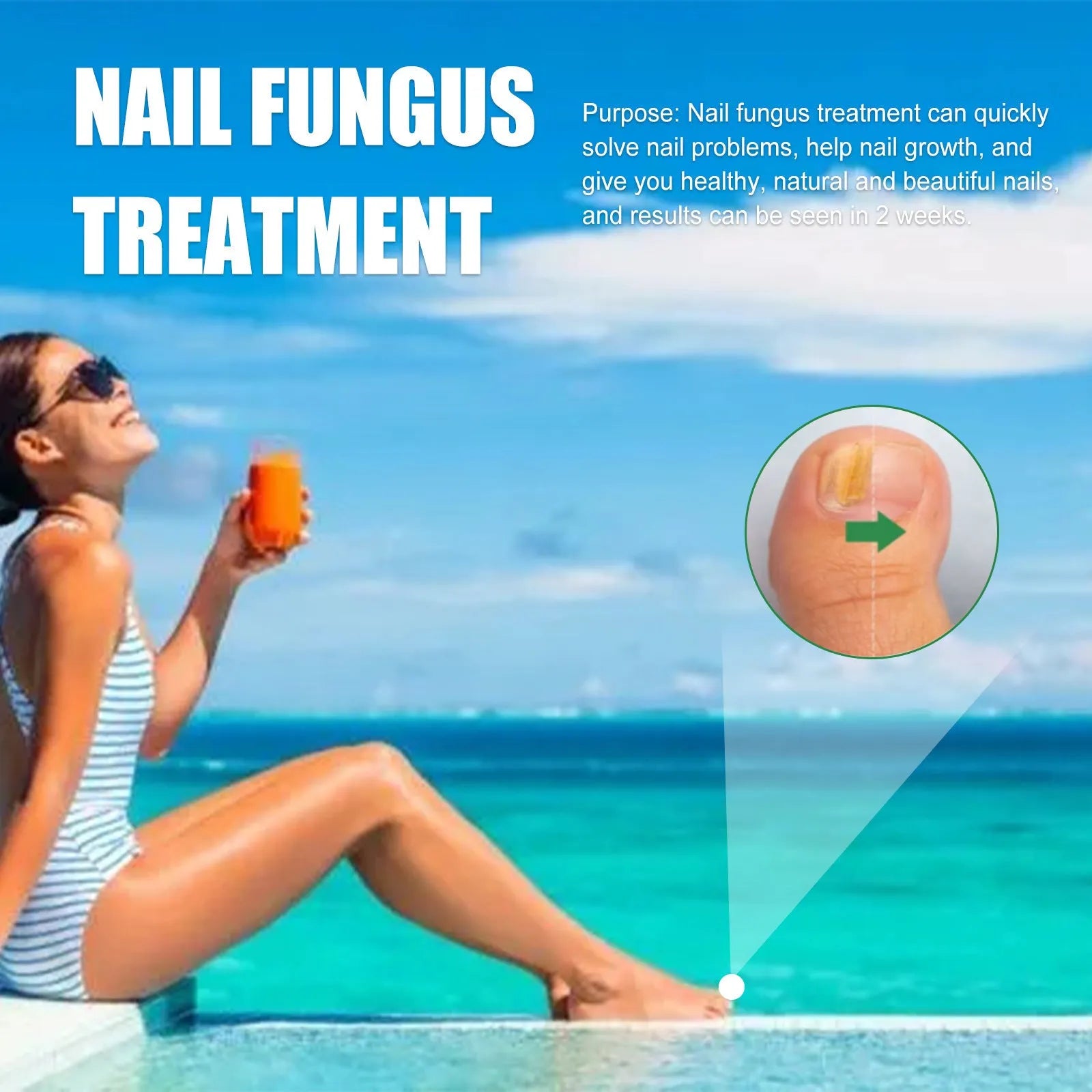 30ml tea tree oil nail repair treatment bottle for thickened toenails and fingernails