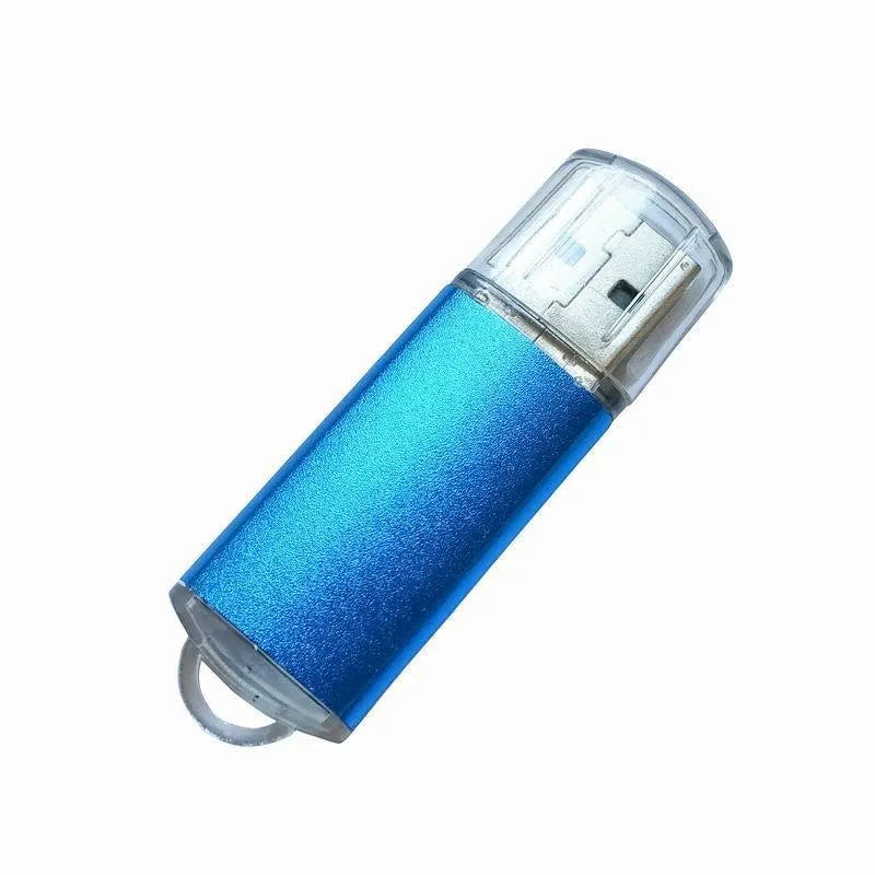 USB software encryption dongle with metal shell in seven colour options showing compact 50mm design