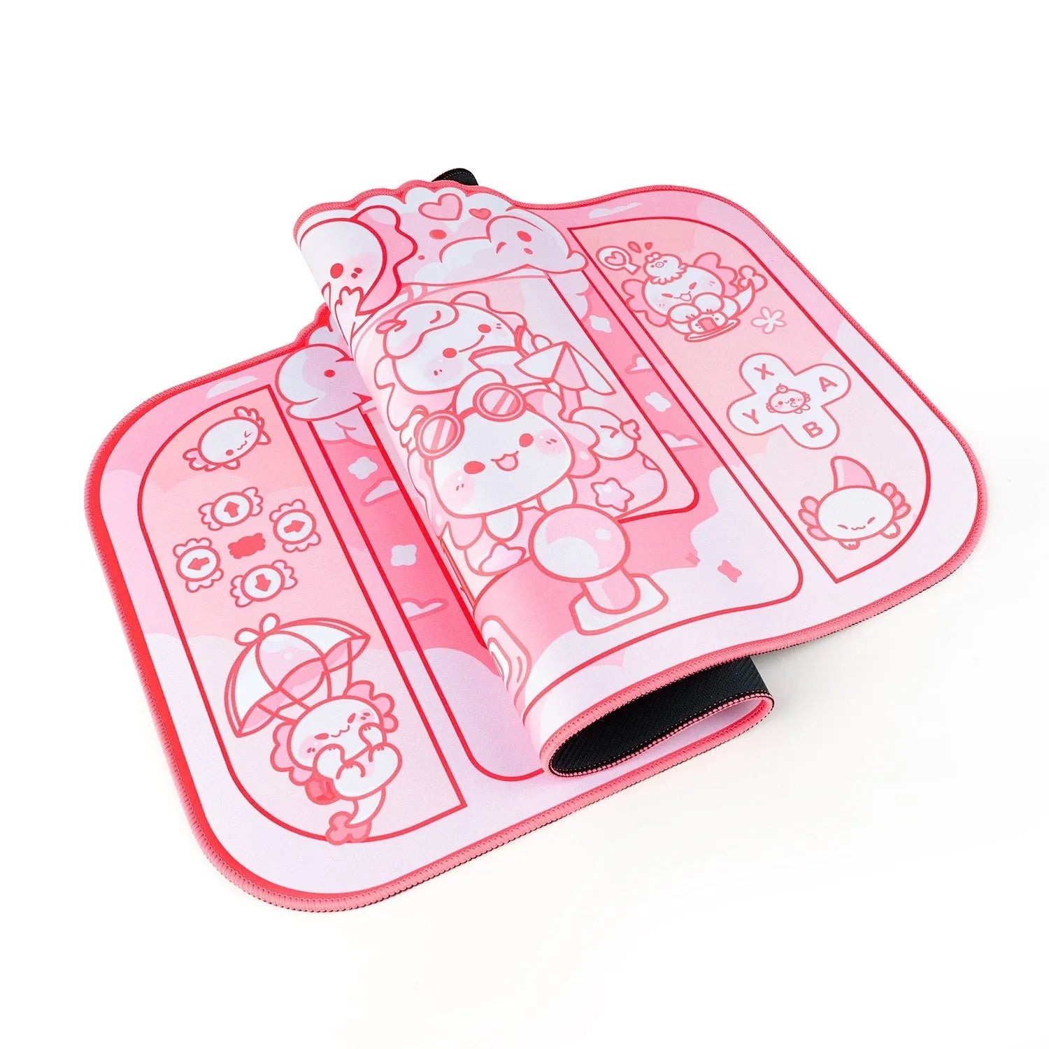 Hexagonal Dragon Doll anime design large mouse pad measuring 75cm wide