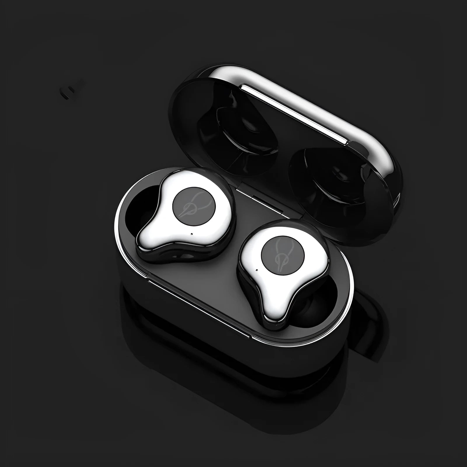 Wireless TWS Bluetooth 5.0 earbuds in six colours with a TYPE-C charging case.