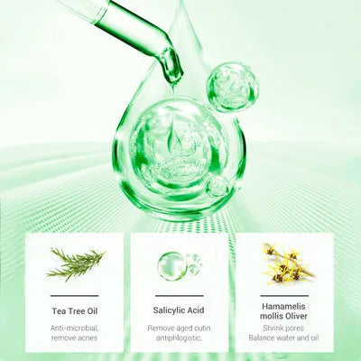 Breylee tea tree cleanser 100ml with salicylic acid in white tube