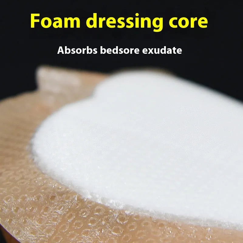 Skin-coloured silicone foam medical dressing for bedsore prevention and pressure relief