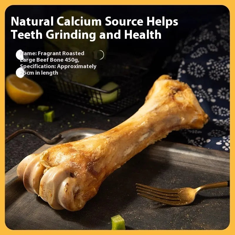 Dog dental chew molar rod in three sizes with roasted ox bone flavour for teeth cleaning
