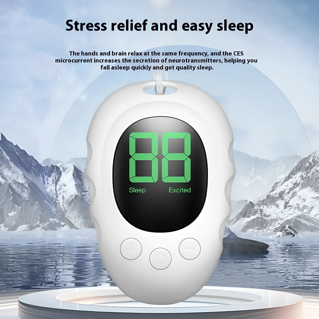 Rechargeable silicone sleep aid hand grip monitor in black, green and white colours