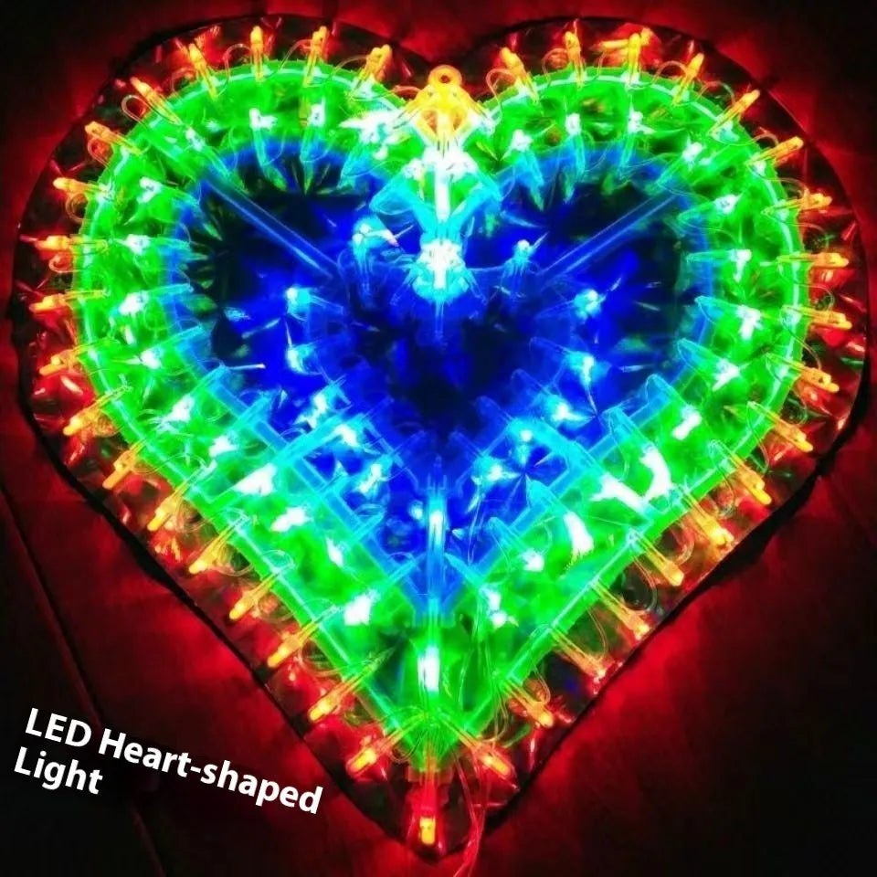 Outdoor Christmas decorative string lights with peacock, love, sunflower and star designs