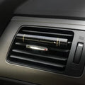 Creative metal car aromatherapy clip in black with five incense sticks