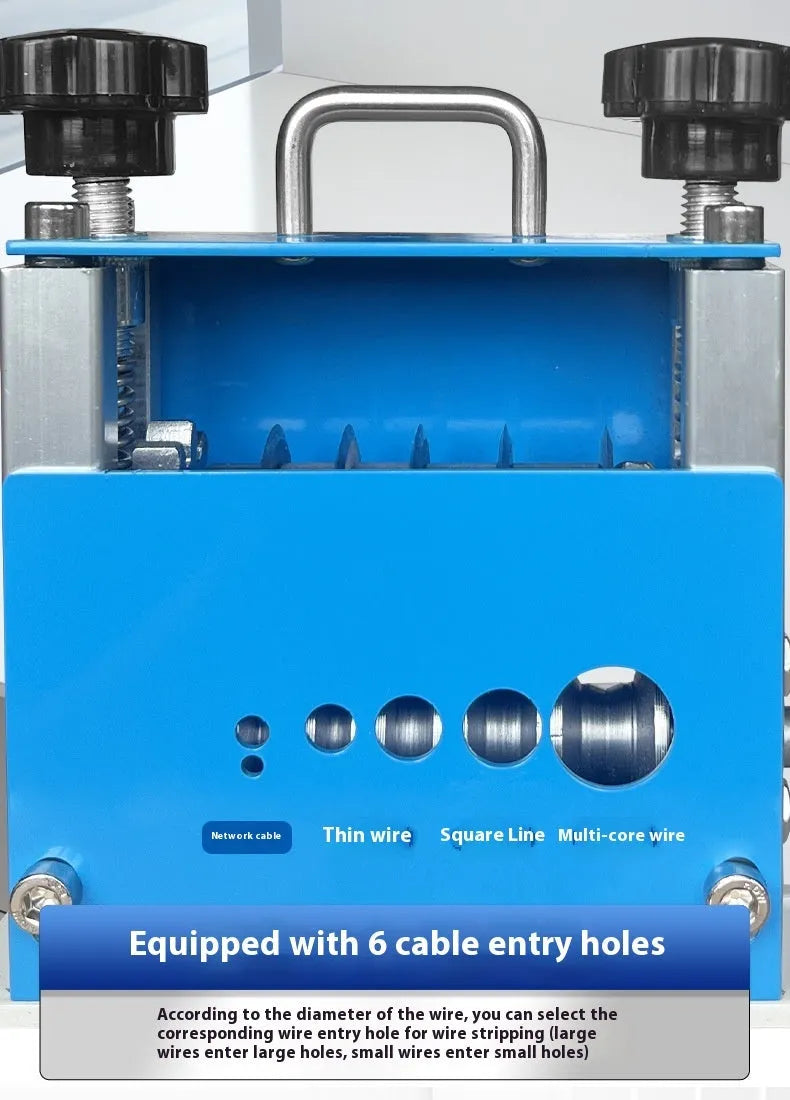 SD-017 manual wire stripping machine with adjustable diameter settings from 0.5mm to 17mm for electrical cables