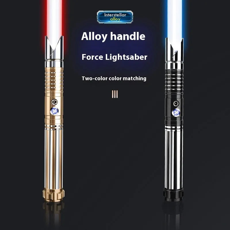 Metal laser sword with 16-colour gravity induction light handle for children aged 7-14