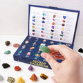 Christmas Advent calendar blind box with rough stone crystal mine toy