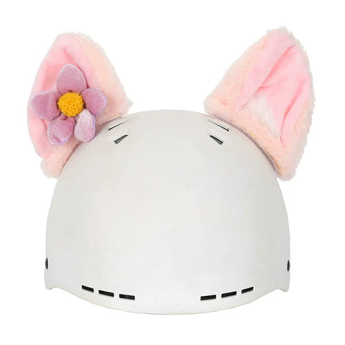 Plush fabric cat helmet hat cover in various cartoon styles for pet dress-up
