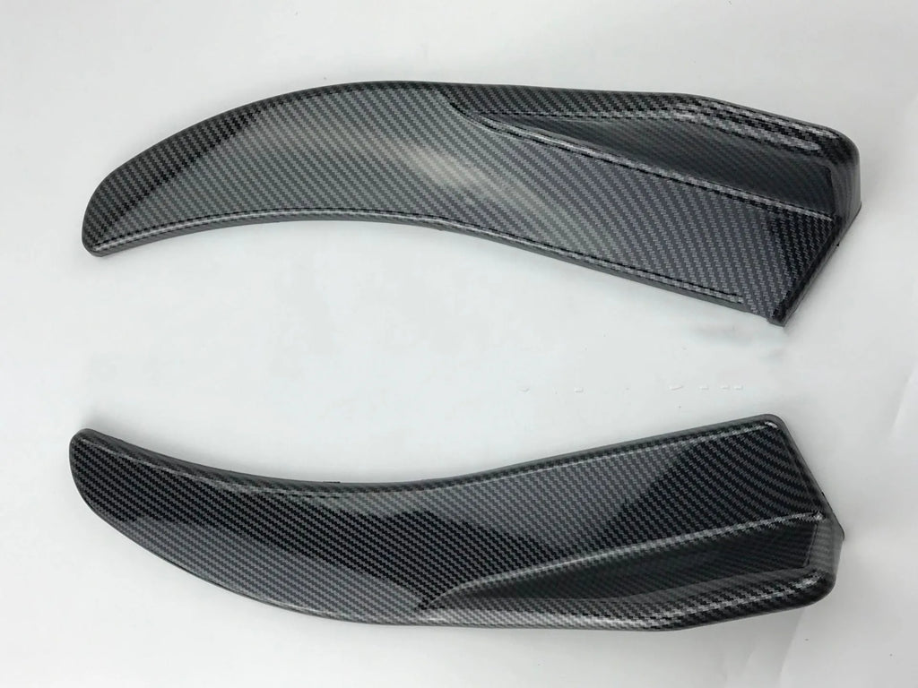 Front and rear carbon fibre deflector lip spoiler for General Motors cars, 440mm wide