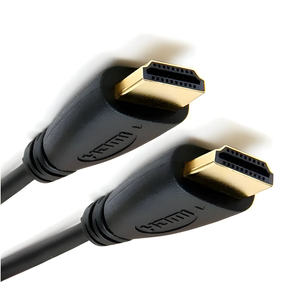 Gold plated HDMI cable with male connectors in multiple length options