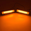 Yellow vehicle strobe warning light with COB LED and aluminium alloy housing