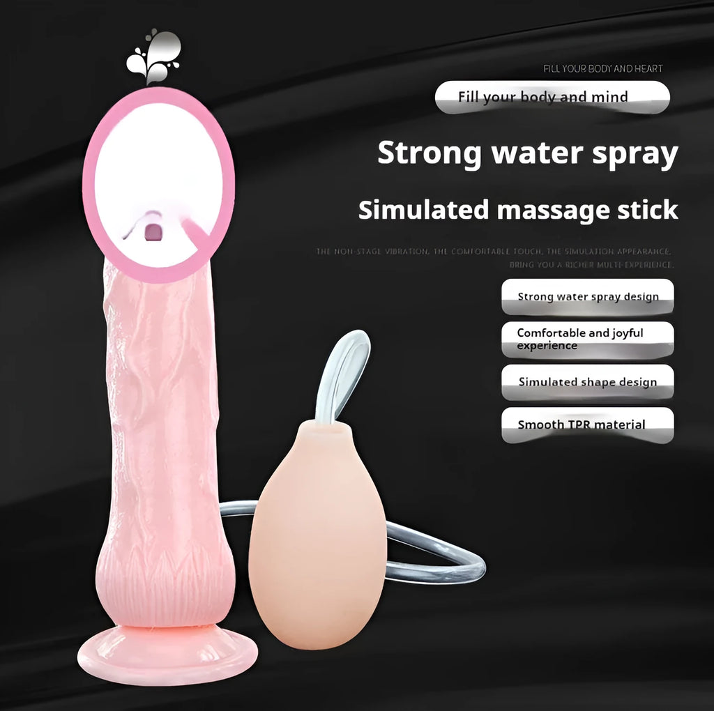 Strong suction cup female toy in flesh colour with 200mm length