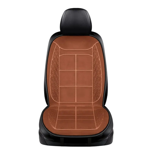 Automatic heating car seat cushion in beige, black or coffee colours for single or double vehicle seats