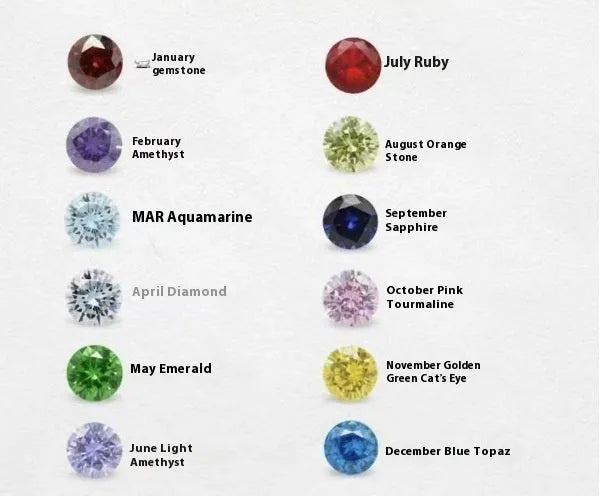 Titanium steel zodiac birthstone necklace with monthly pendant and zircon stone on princess chain