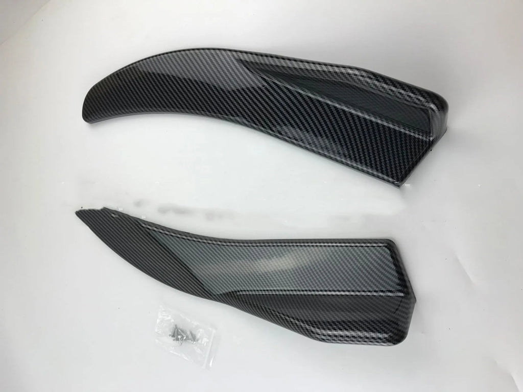 Front and rear carbon fibre deflector lip spoiler for General Motors cars, 440mm wide
