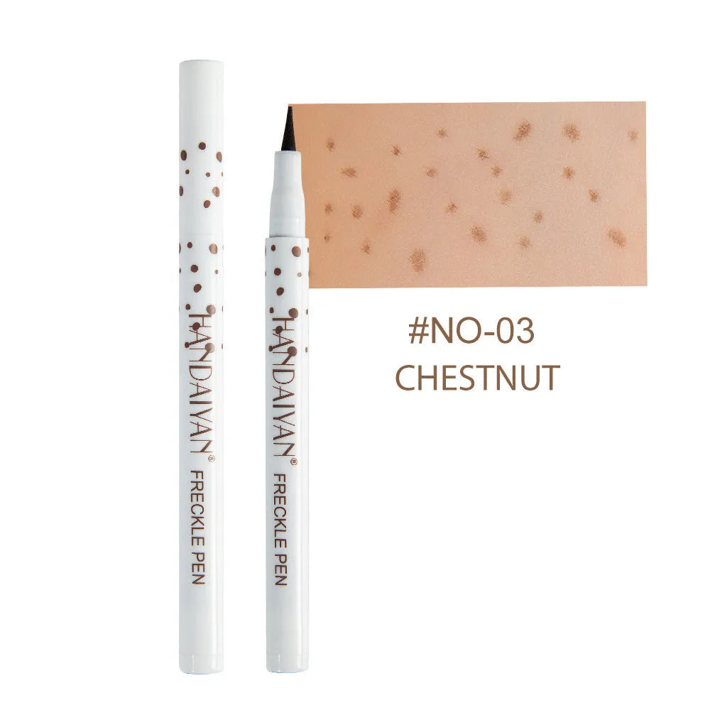 Dark brown waterproof freckle pen cosmetic marker for natural-looking face application