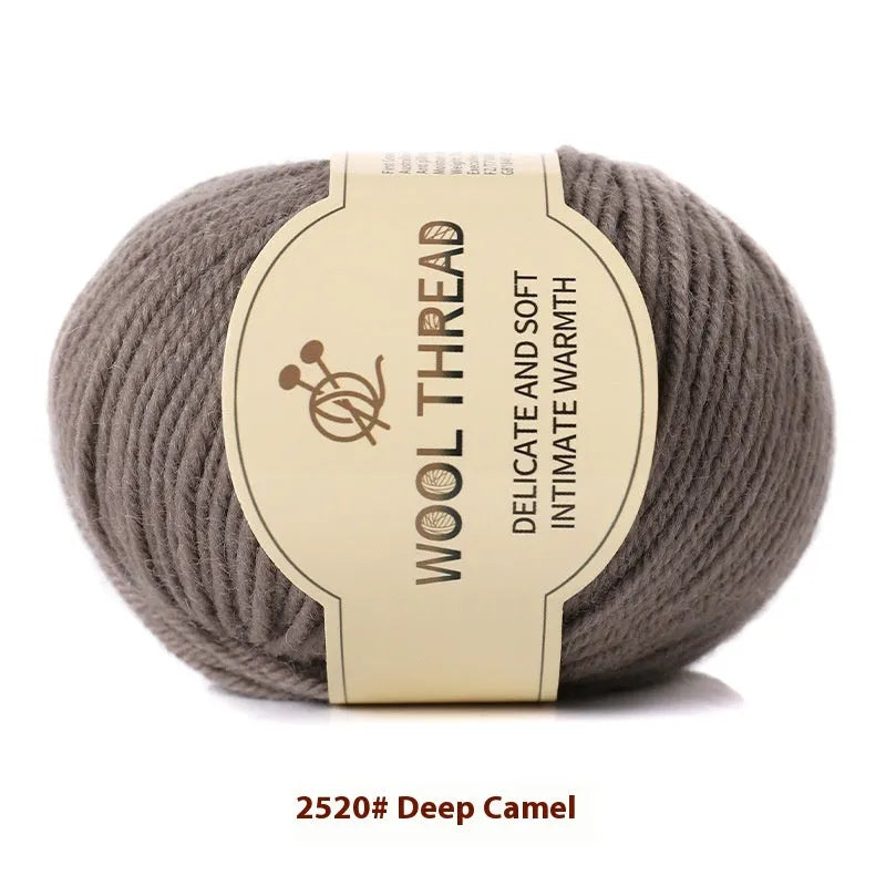 Roll of hand knitting wool yarn for baby garments in various colour options