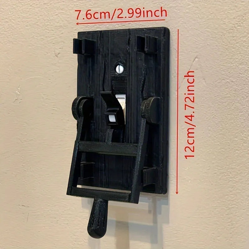 Retro decorative single light switch plate for wall mounting