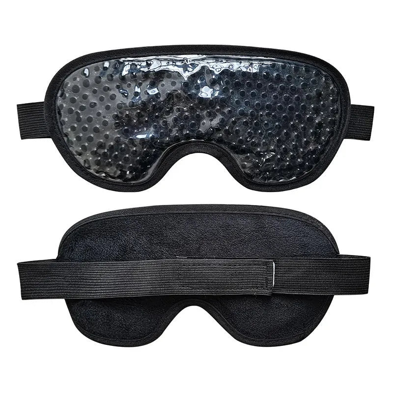 White portable electric eye compress device with eye mask for cold and hot therapy