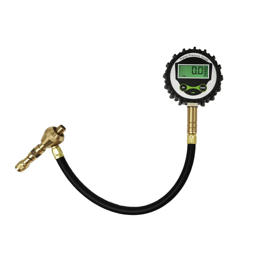 Mechanical tyre pressure gauge with deflation valve for off-road vehicles and trucks