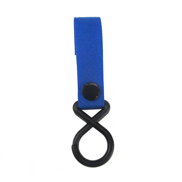 A nylon luggage Velcro hook in one of 18 available colours, shown in independent OPP packaging.