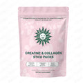 Creatine collagen stick pack 20 sticks raspberry lemon flavour natural beet juice colour sugar-free