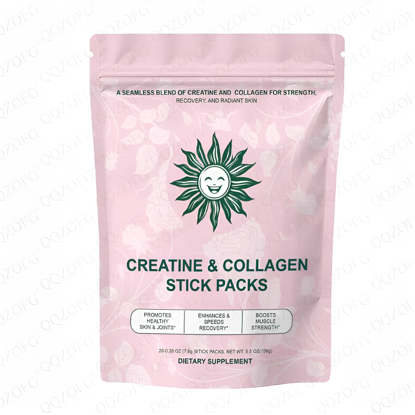 Creatine collagen stick pack 20 sticks raspberry lemon flavour natural beet juice colour sugar-free