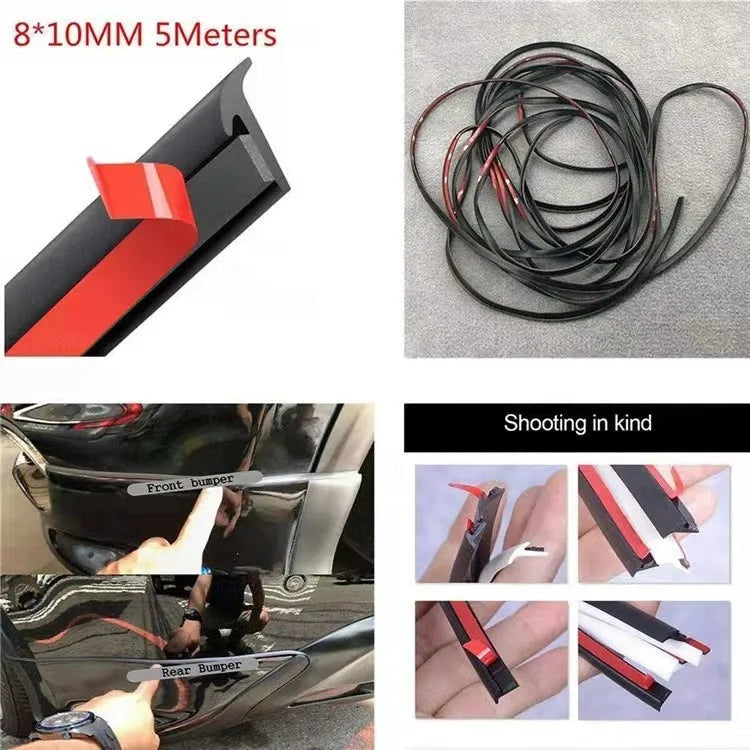 Universal black and white TPE rubber seal strip for car gap filling and surrounding applications