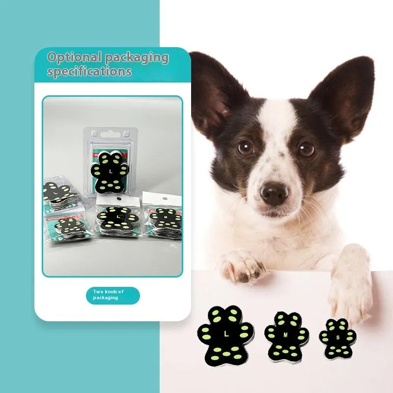 Breathable invisible claw pad dog foot stickers in small and medium sizes