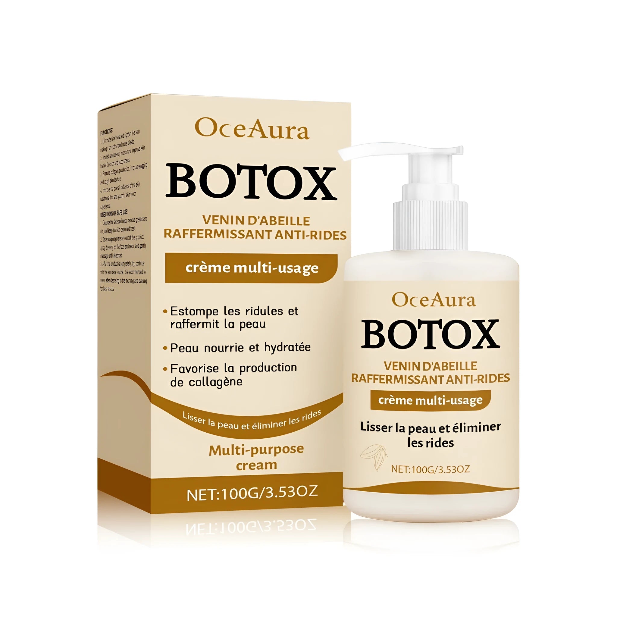 Multi-purpose repair cream with bee venom and decapeptide in 100g tube