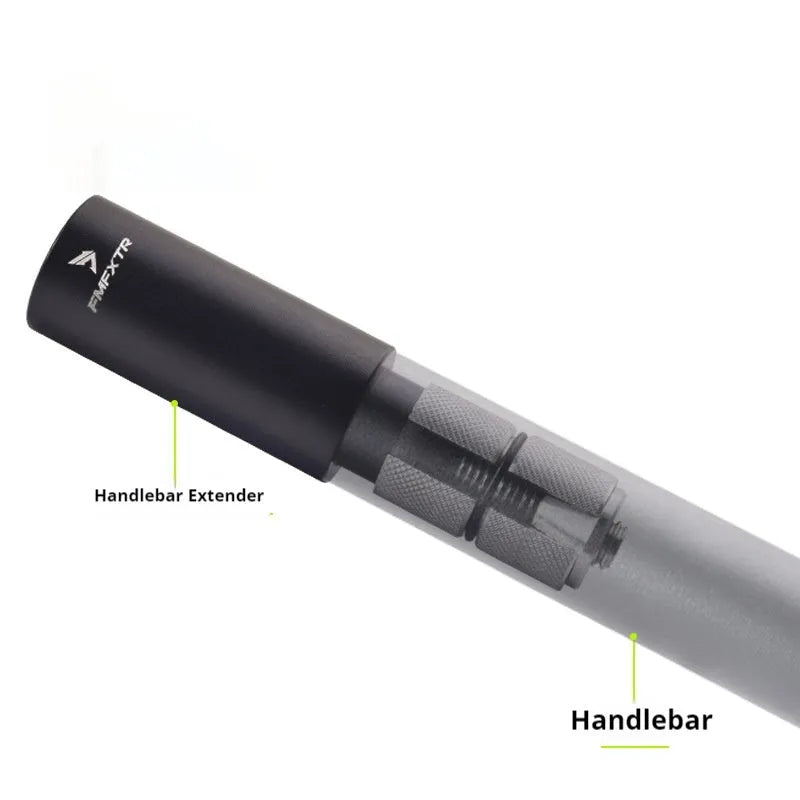 Aluminium alloy mountain bike handlebar extension rod with folding mechanism and 15-20mm adjustment range