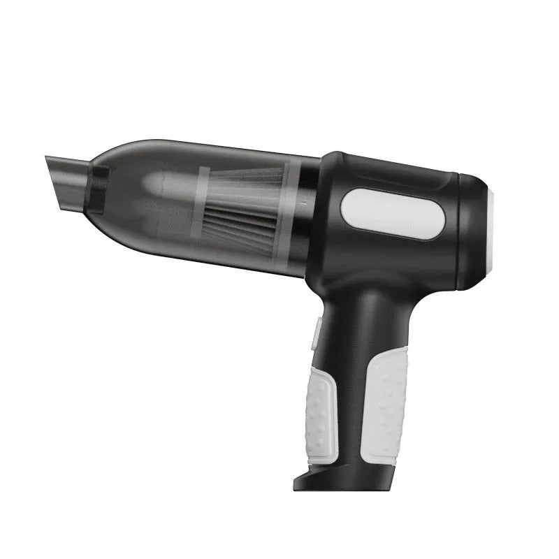 Standard Black car wireless handheld vacuum cleaner with 6KPa suction, 4000mAh battery, and Type-C port