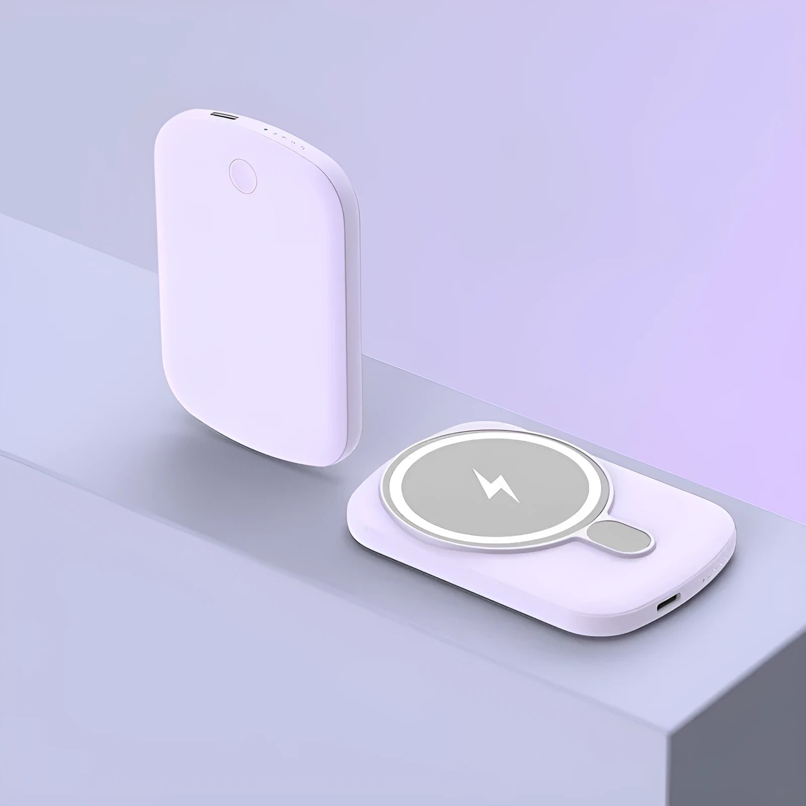 Magsafe magnetic wireless power bank in selected colour with creative plastic design