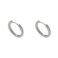 Women's geometric ear clip with round design in gold and silver plated finishes