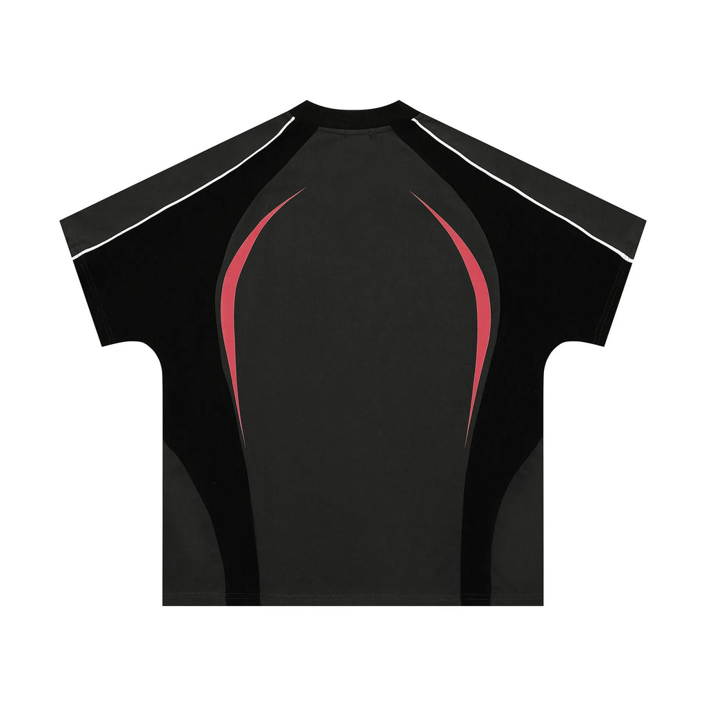 Men's loose fit t-shirt with colour matching letters print in black and apricot options
