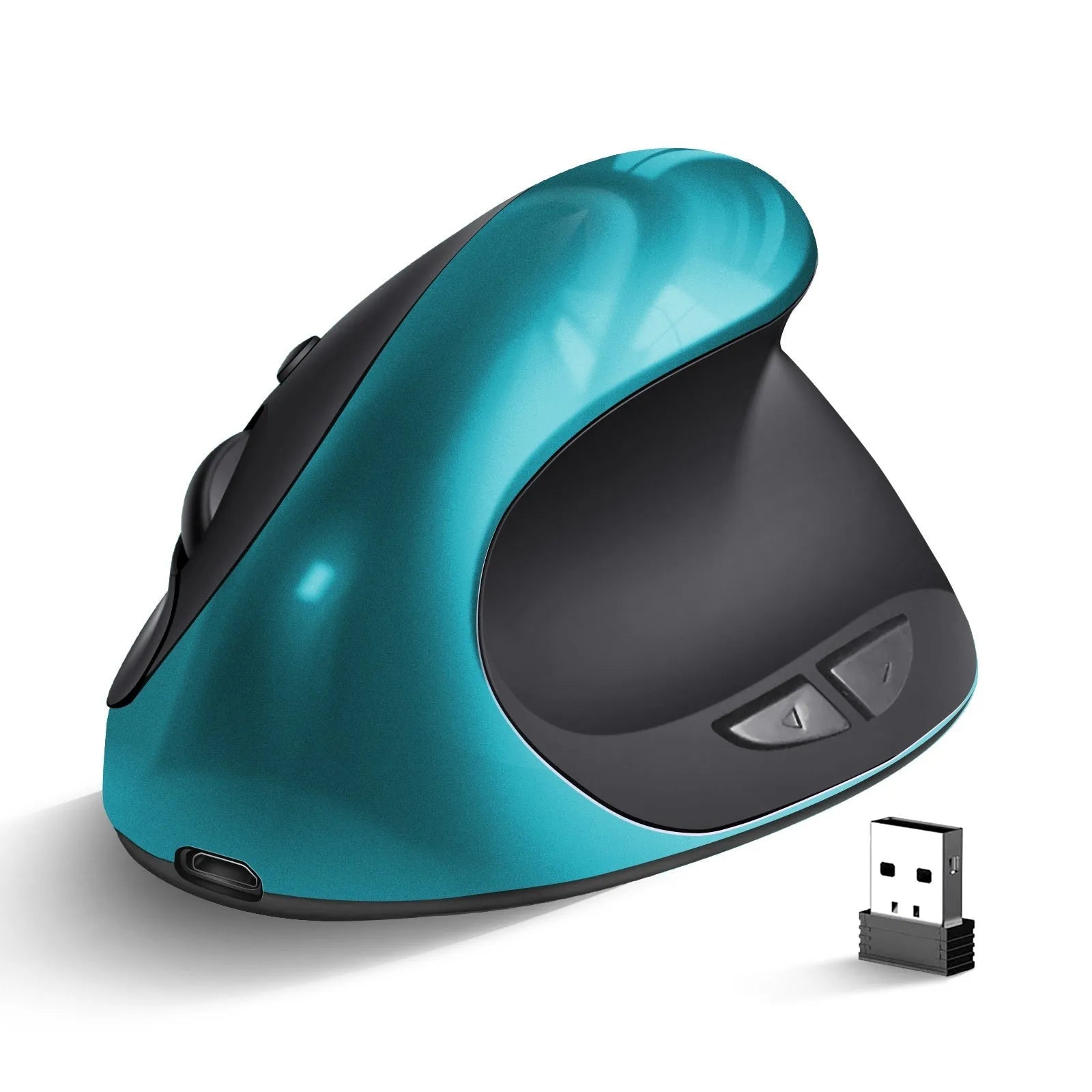Three Generations vertical ergonomic mouse in multiple colours with compact design